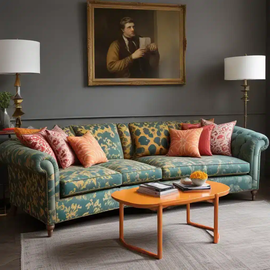 Sofa Spectacular: Redefine Masculine with Unexpected Colors and Prints