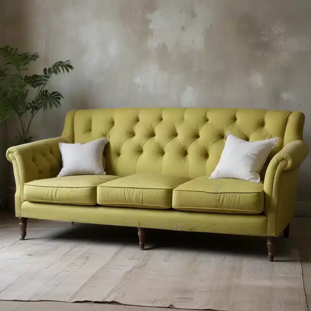 Sofa Spectacular: Vintage Vibes – Embracing Overdyed and Distressed Fabrics