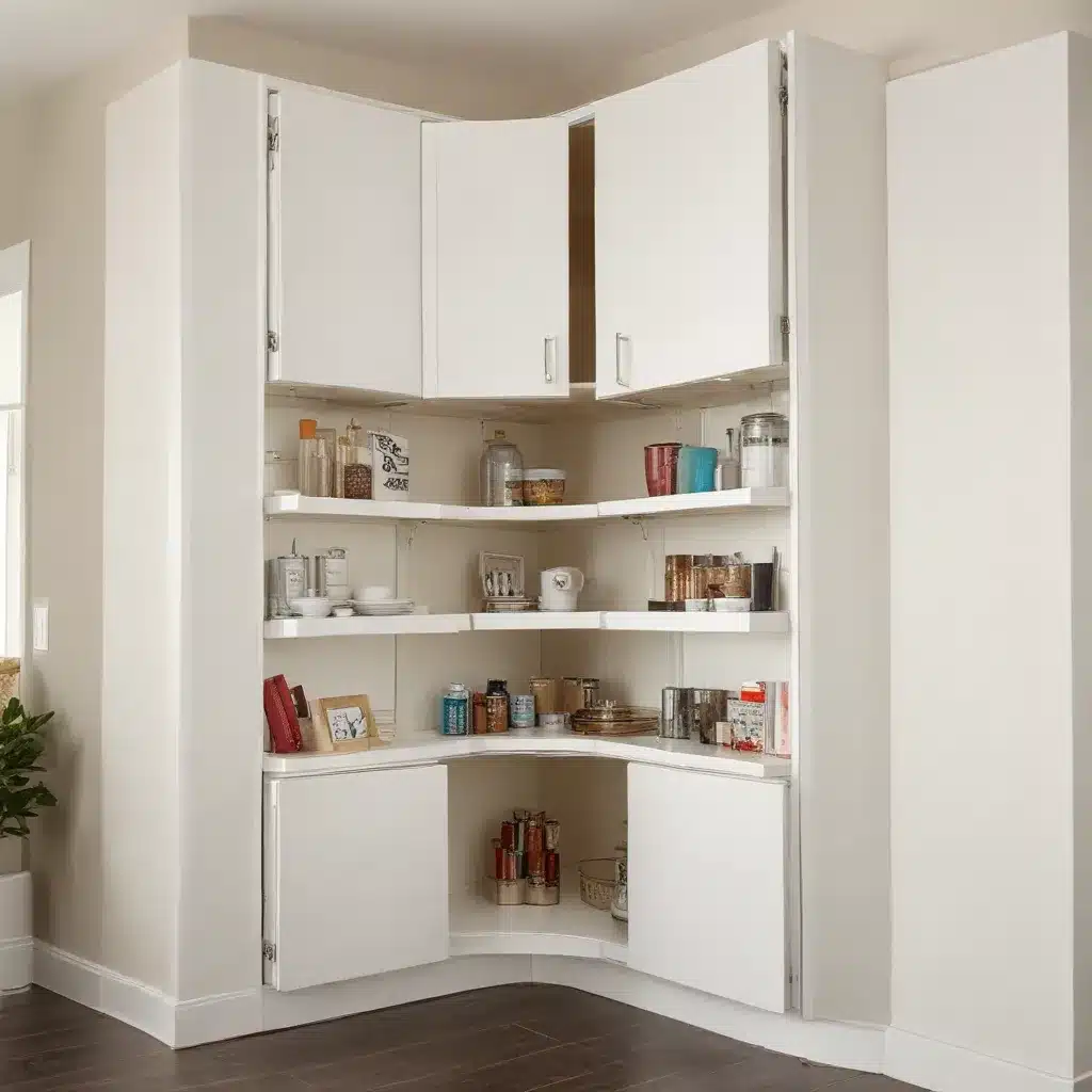 Spin and Stow: Rotating Corner Cabinets Save Space