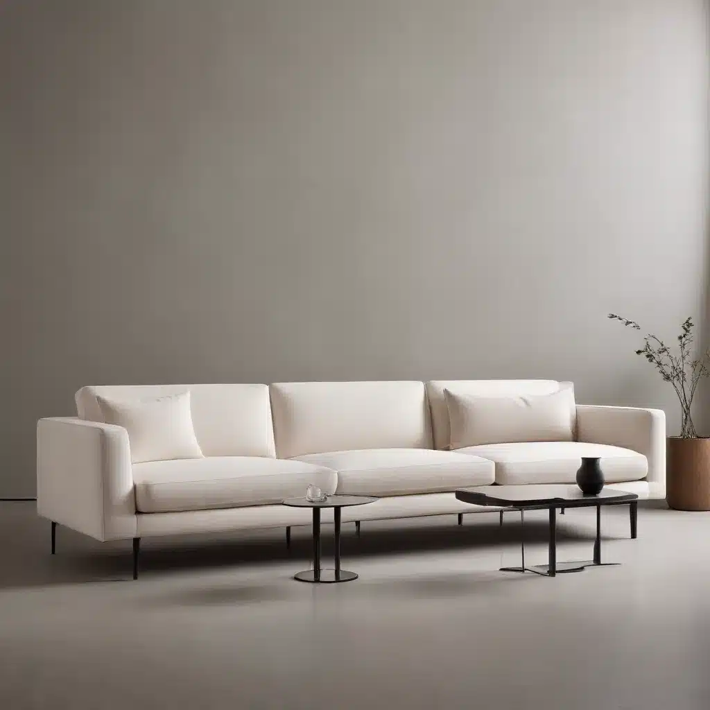 Streamlined Sophistication: Minimalist Sofa Silhouettes