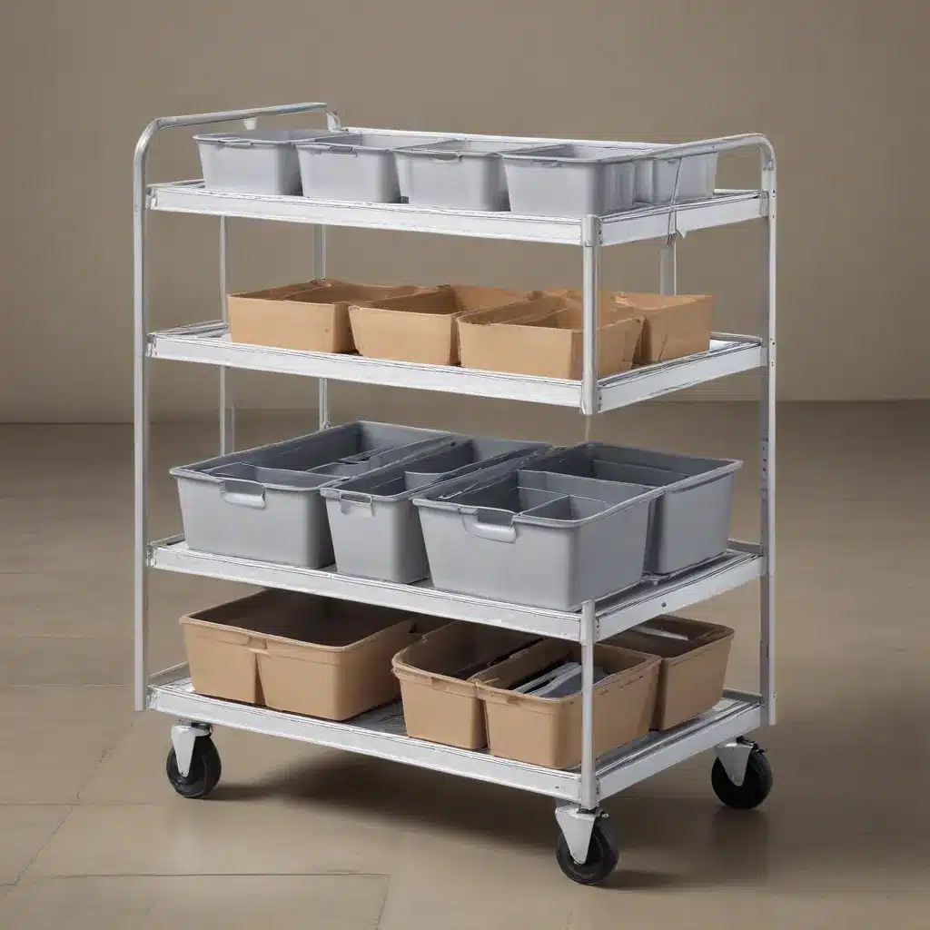 Tiered Cart Storage on Wheels for Flexible Use