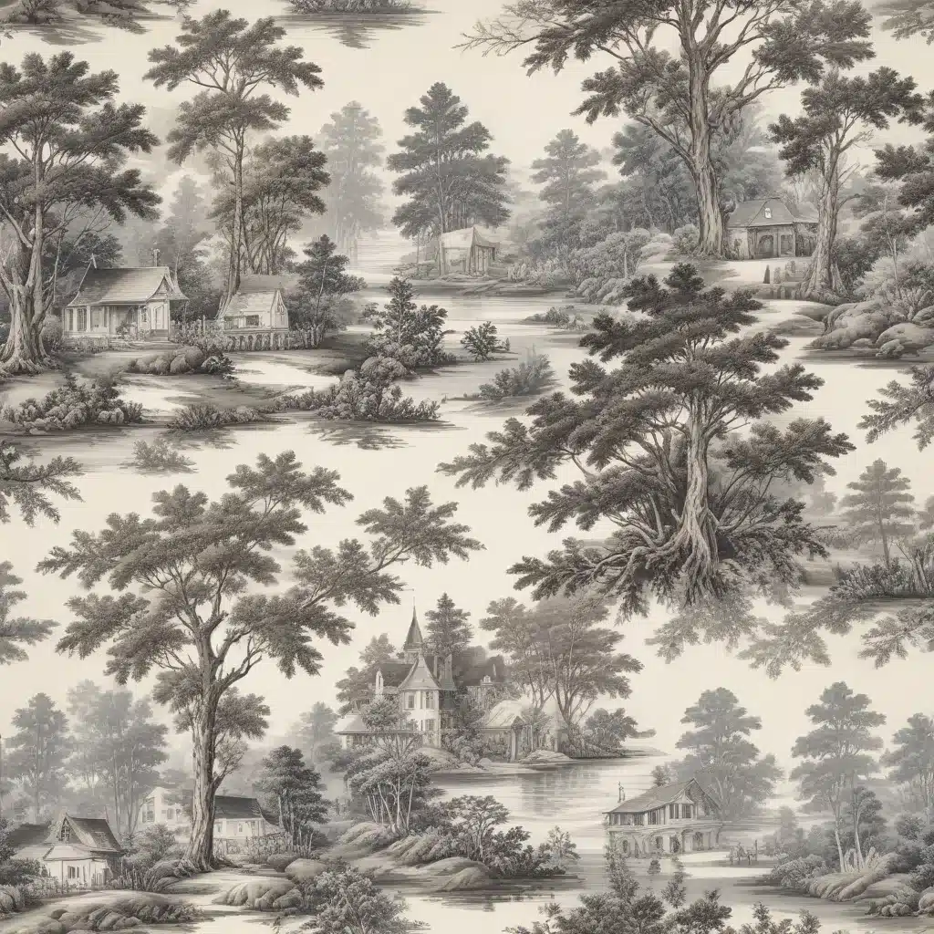 Toile Tranquility: Serene and Historic Scenic Patterns