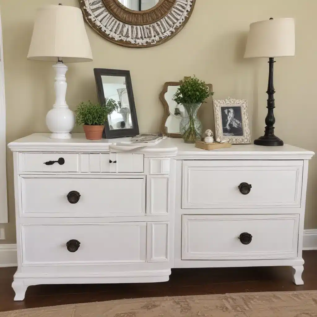 Transform Old Dressers into Chic Sofa Side Tables