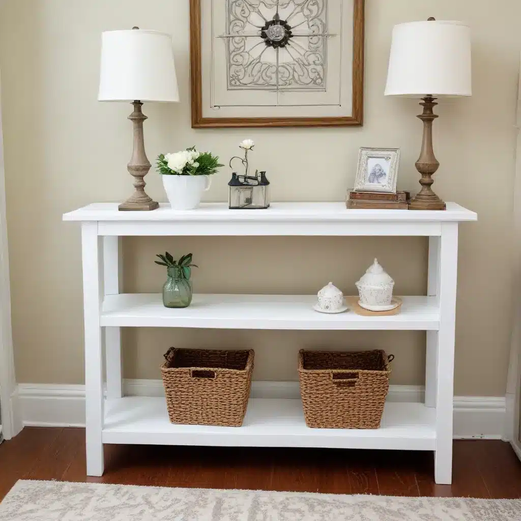 Transform a Door into a Chic Sofa Table