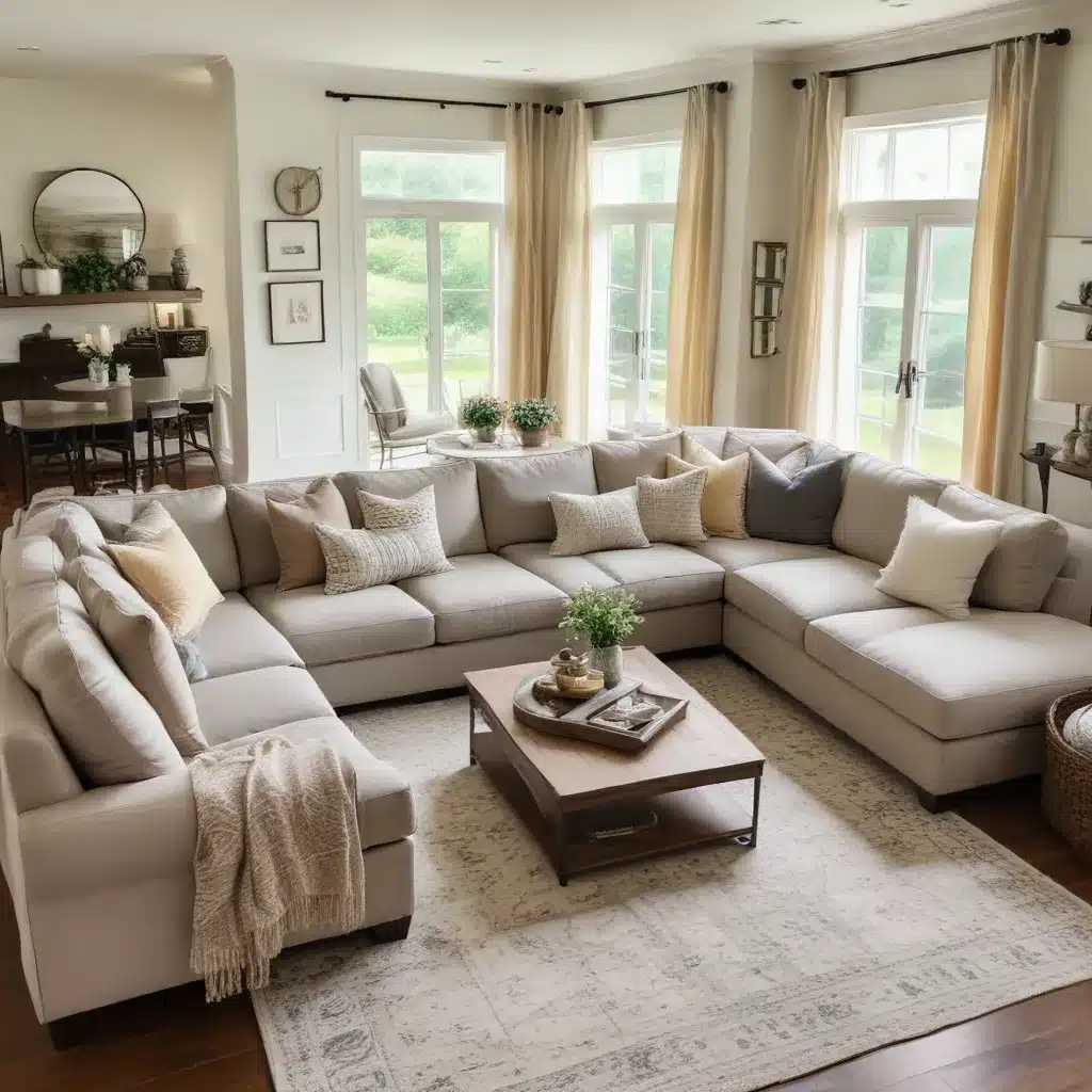 Versatile Sectionals Offer Flexible Seating Arrangements in Family Rooms