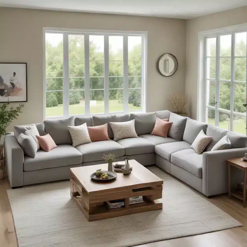 Bring the Family Together on a Comfortable and Sophisticated U-Shaped Couch