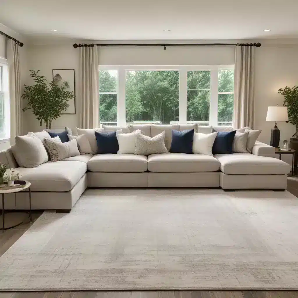Bring the Family Together on a Comfortable and Sophisticated U-Shaped Couch as the Centerpiece of Your Living Room
