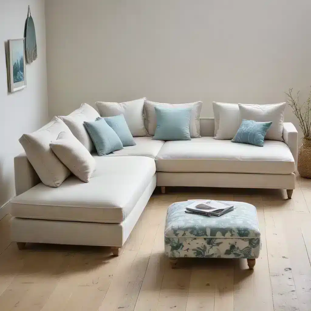 Coastal Cool  Corner Sofa Beds in Relaxed Beachy Fabrics