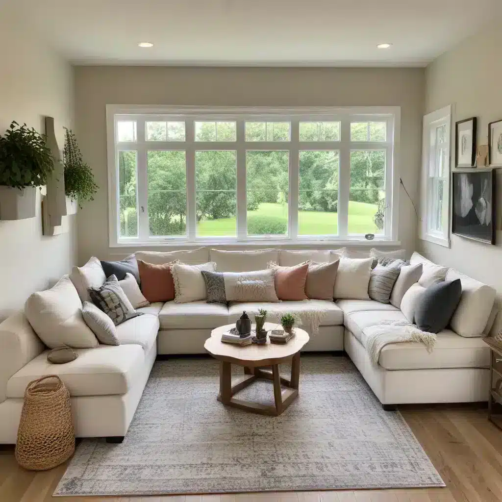 Create a Cozy Nook with a Versatile and Functional U-Shaped Sofa Arrangement in Your Home for Intimate Gatherings