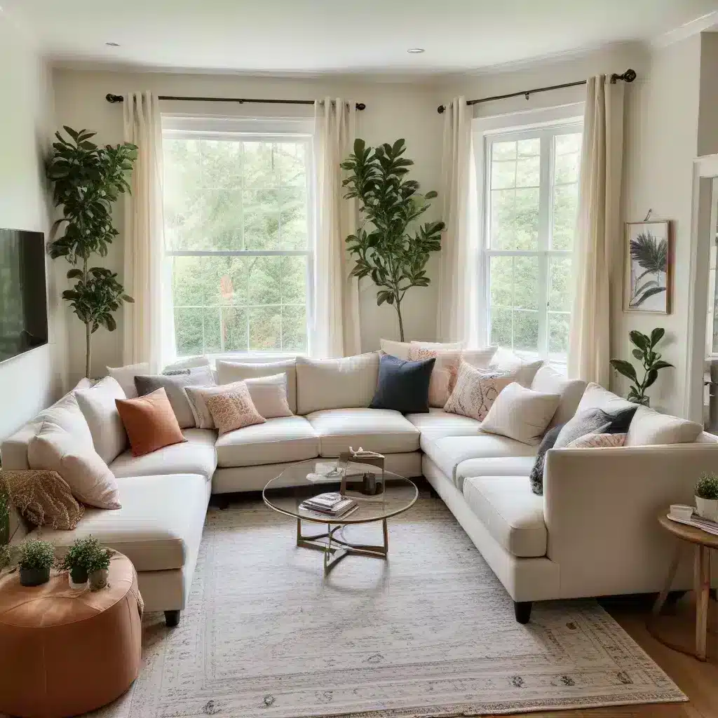 Create a Cozy Nook with a Versatile and Functional U-Shaped Sofa Arrangement in Your Home for Intimate Gatherings and Conversation