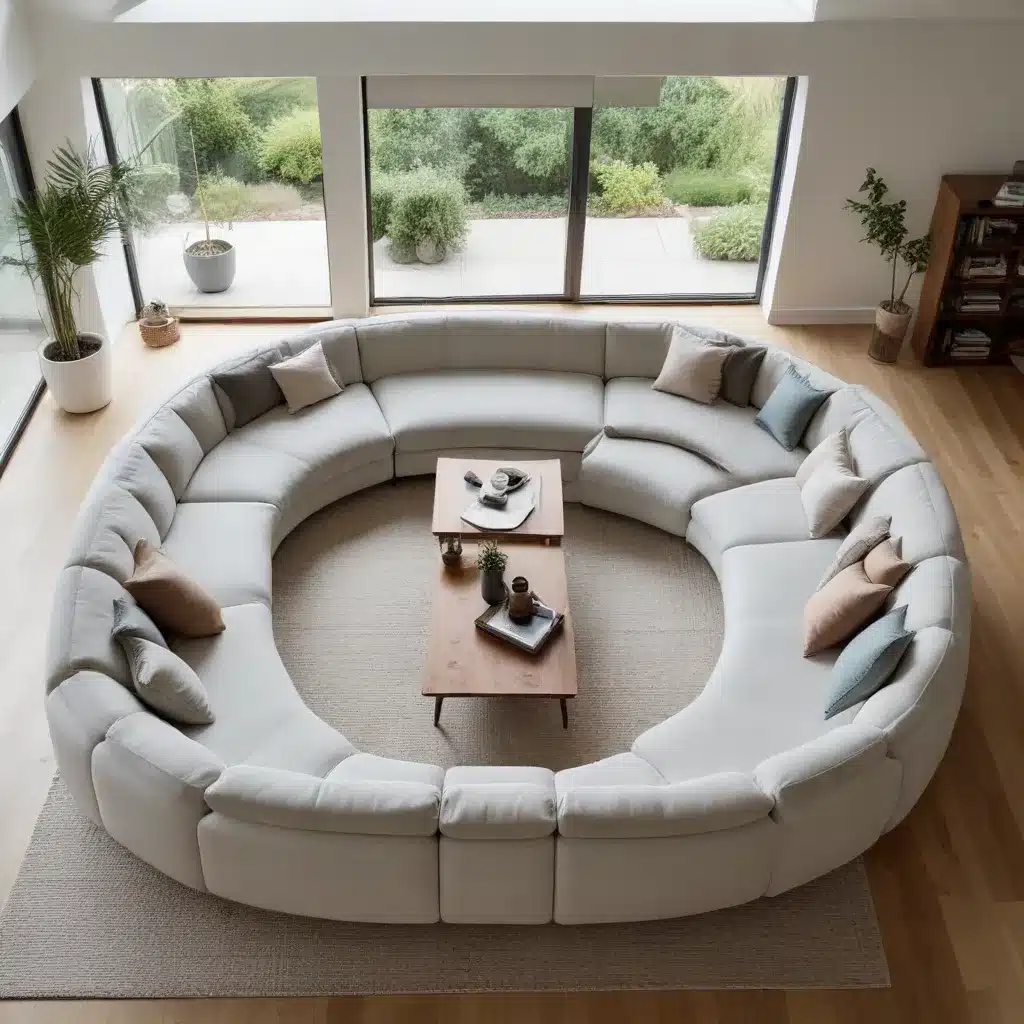 Curve Your Way to Comfort and Conversation with a U-Shaped Sofa