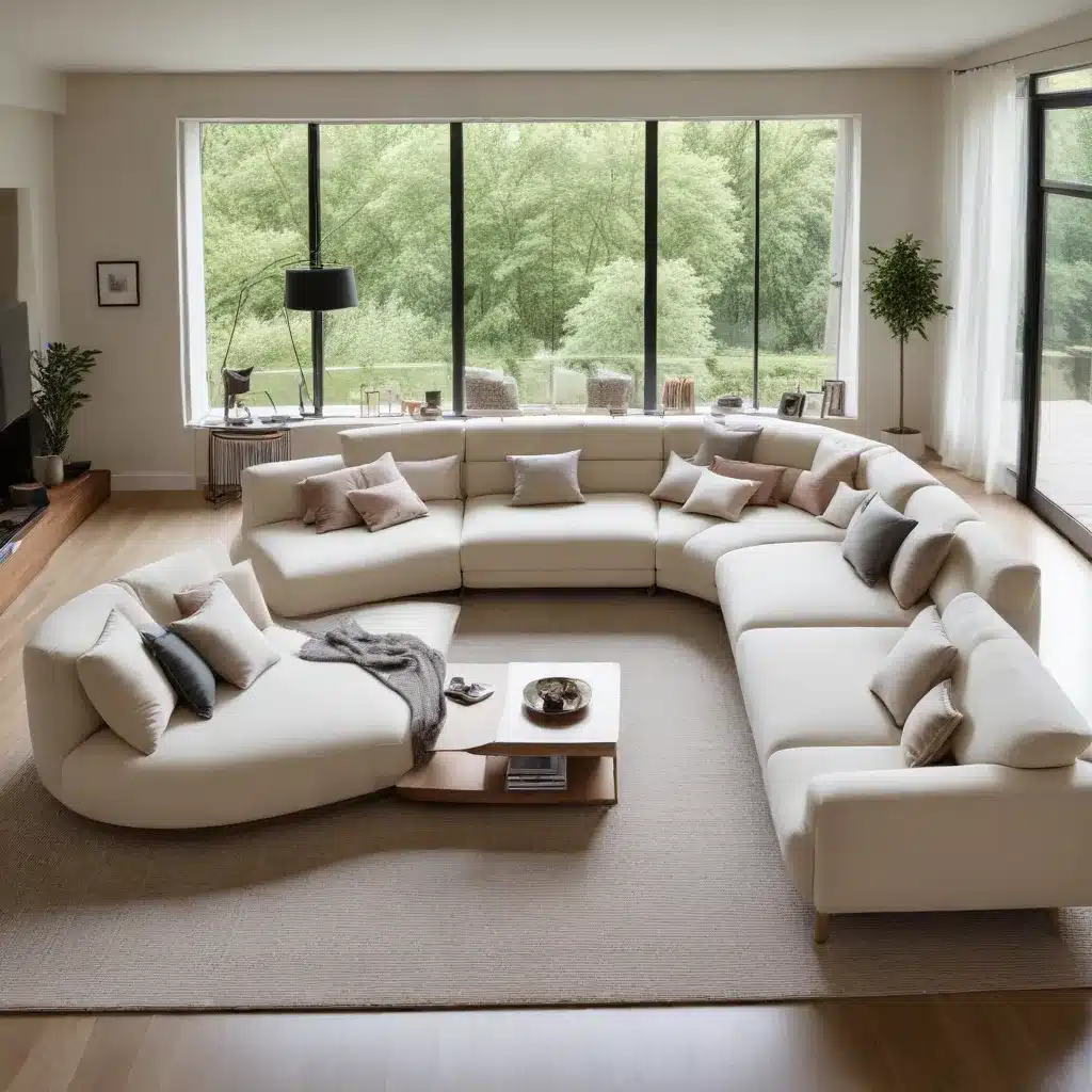 Curve Your Way to Relaxation with a U-Shaped Sofa