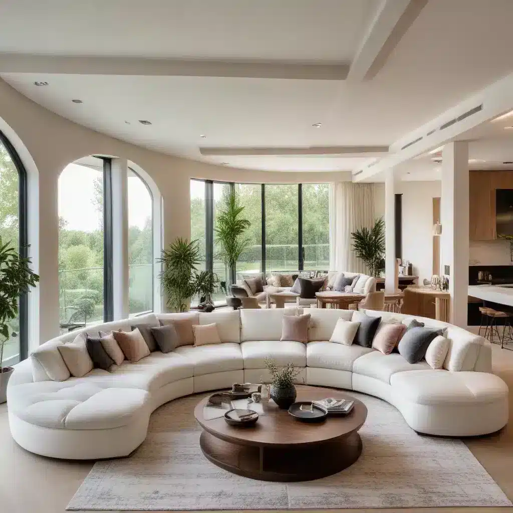 Curve Your Way to a Cozy Retreat with a Luxurious U-Shaped Sofa