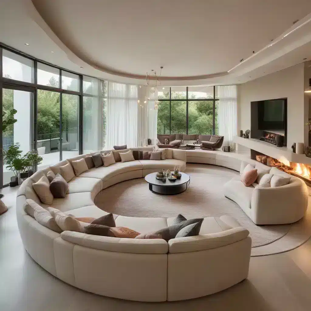 Curve Your Way to a Cozy Retreat with a Luxurious and Inviting U-Shaped Sofa