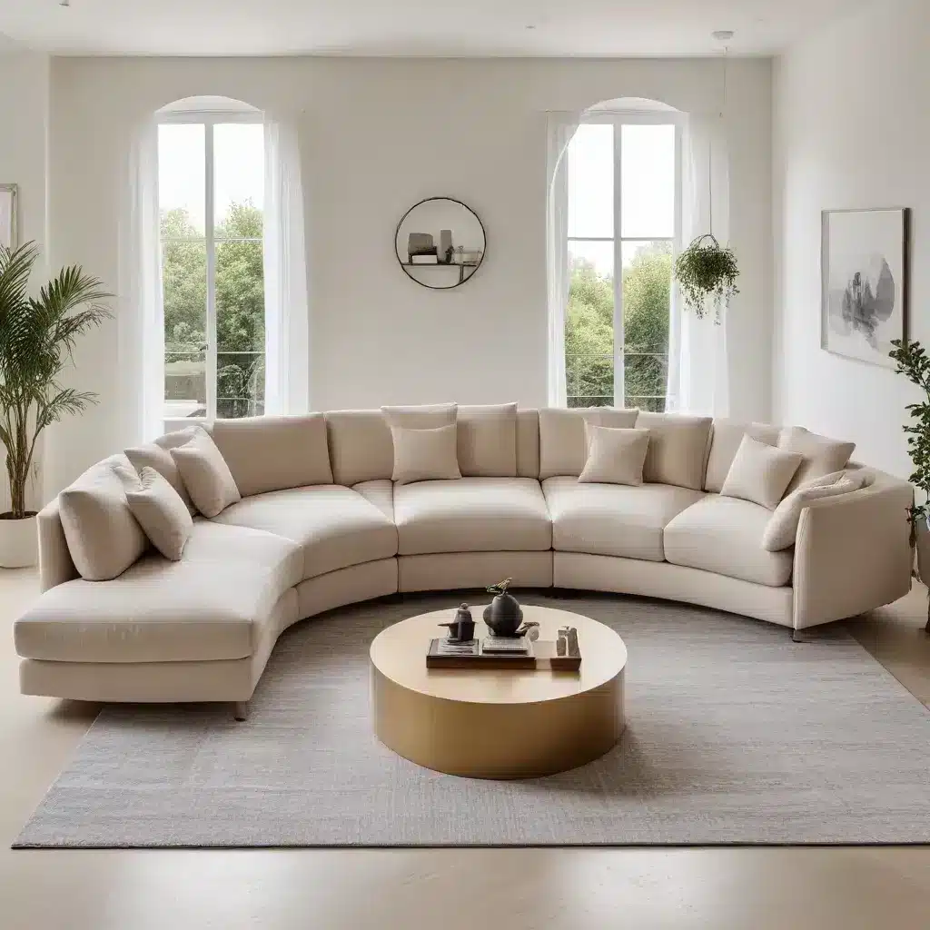 Curve Your Way to the Ultimate Relaxation Spot with a Luxurious and Supportive U-Shaped Sofa