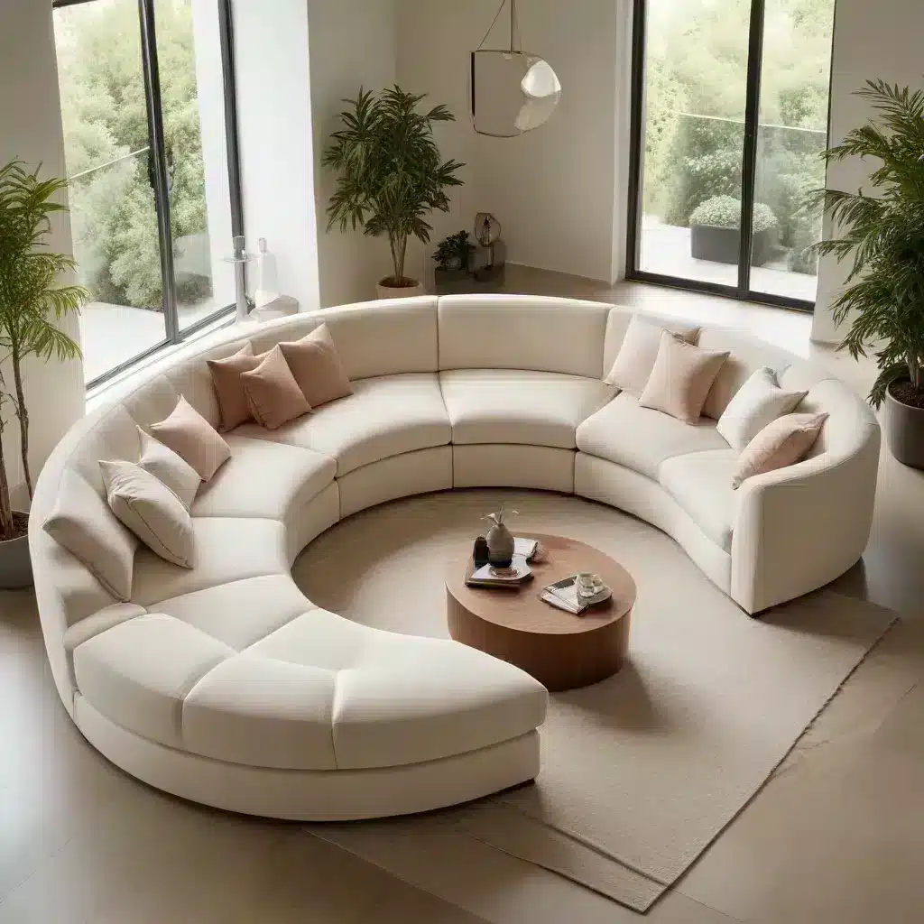 Curve Your Way to the Ultimate Relaxation Spot with a Luxurious and Supportive U-Shaped Sofa in Your Personal Oasis