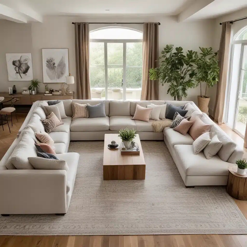 Customize Your Cozy Gathering Area with a Versatile U-Shaped Sofa