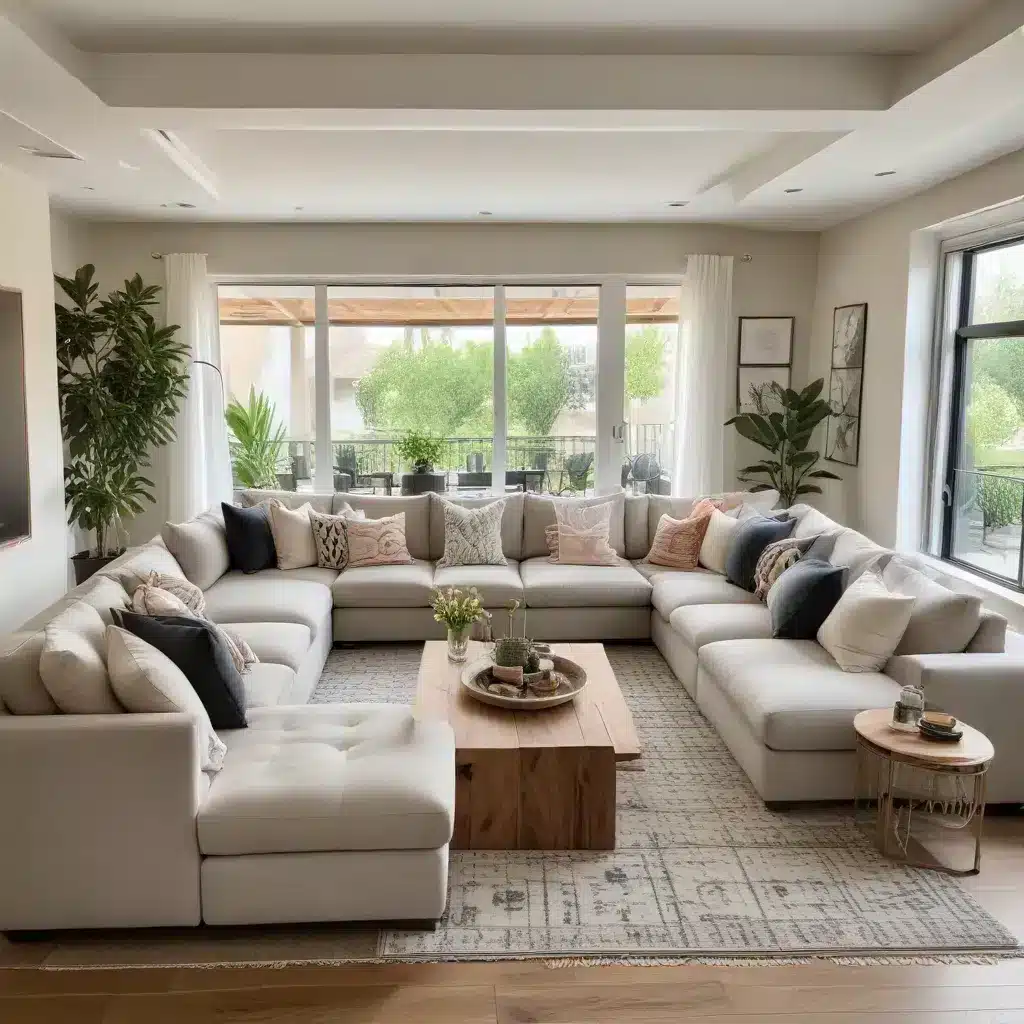 Customize Your Cozy Gathering Area with a Versatile U-Shaped Sofa Arrangement for Comfort Style and Socialization