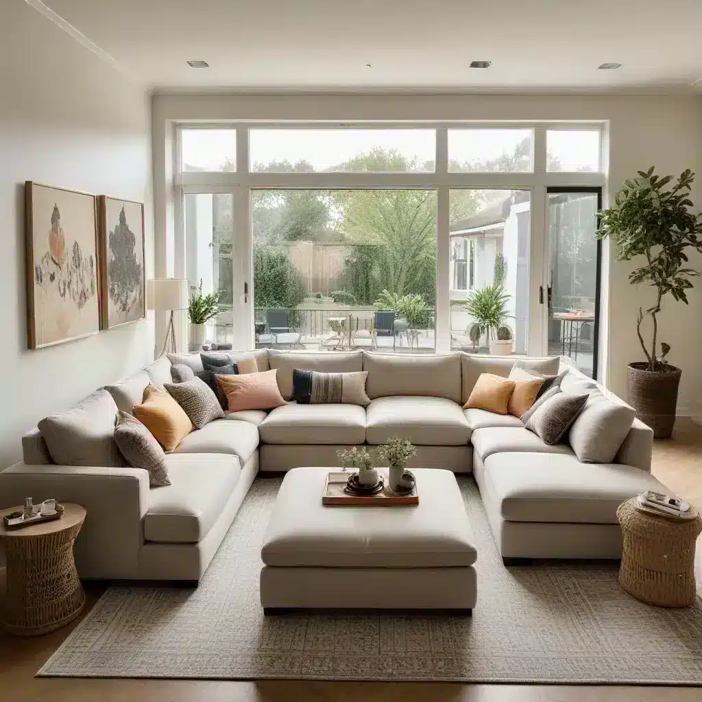 Customize Your Cozy Gathering Area with a Versatile and Stylish U-Shaped Sofa