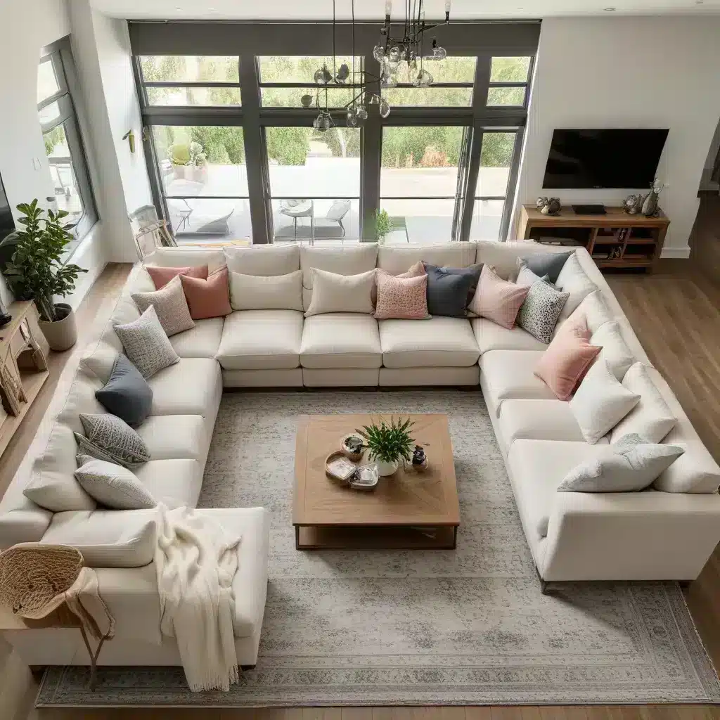 Customize Your Cozy Gathering Area with a Versatile and Stylish U-Shaped Sofa Arrangement for Maximum Impact Customize Your Cozy Gathering Area with a Versatile and Stylish U-Shaped Sofa Arrangement for Maximum Impact