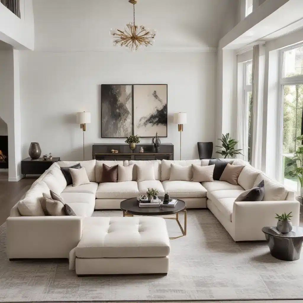 Elevate Your Living Room with a Sophisticated U-Shaped Sofa Design