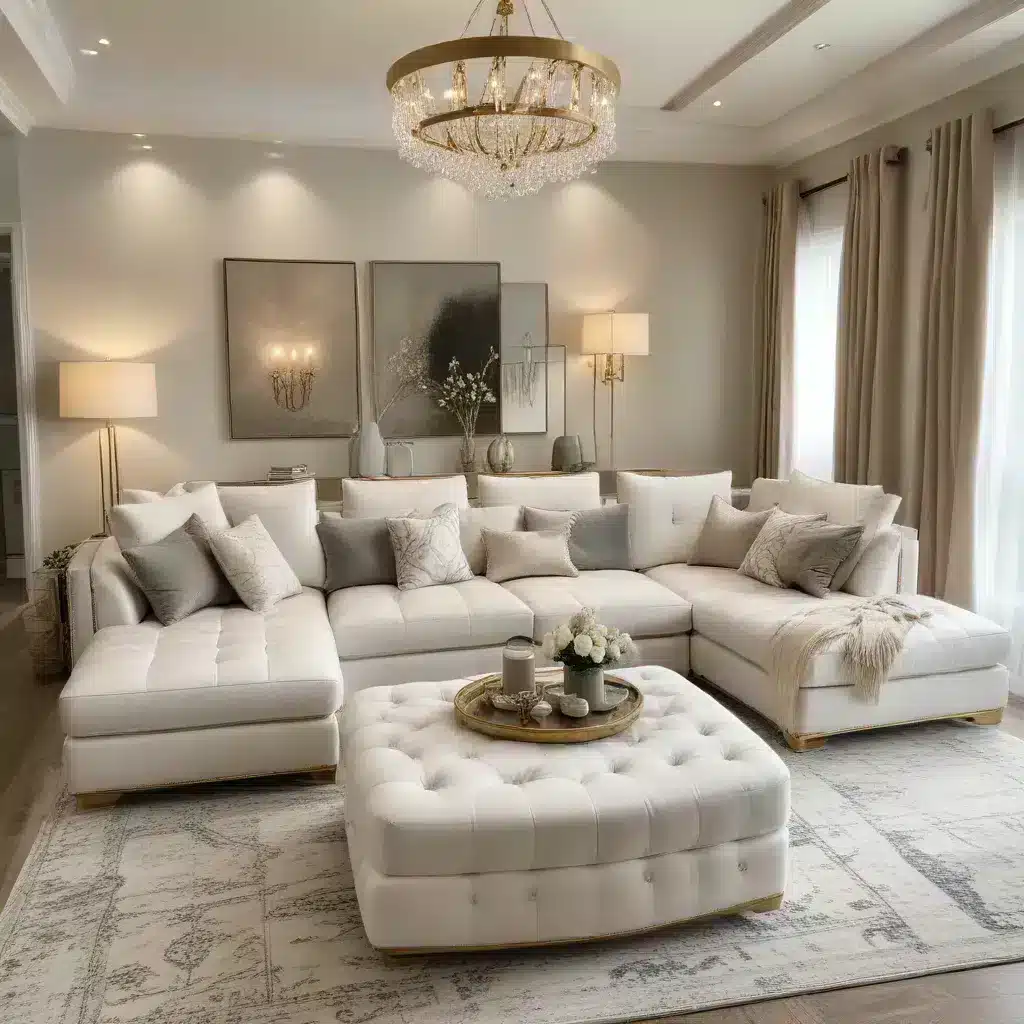 Elevate Your Living Room with a Sophisticated and Elegant U-Shaped Sofa Centerpiece