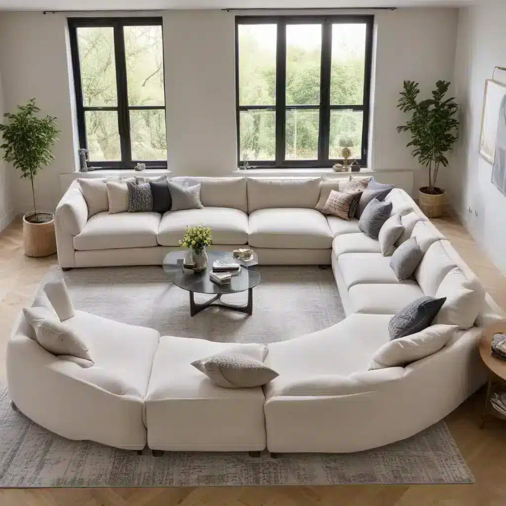 Elevate Your Living Room with a Stunning and Sophisticated U-Shaped Sofa