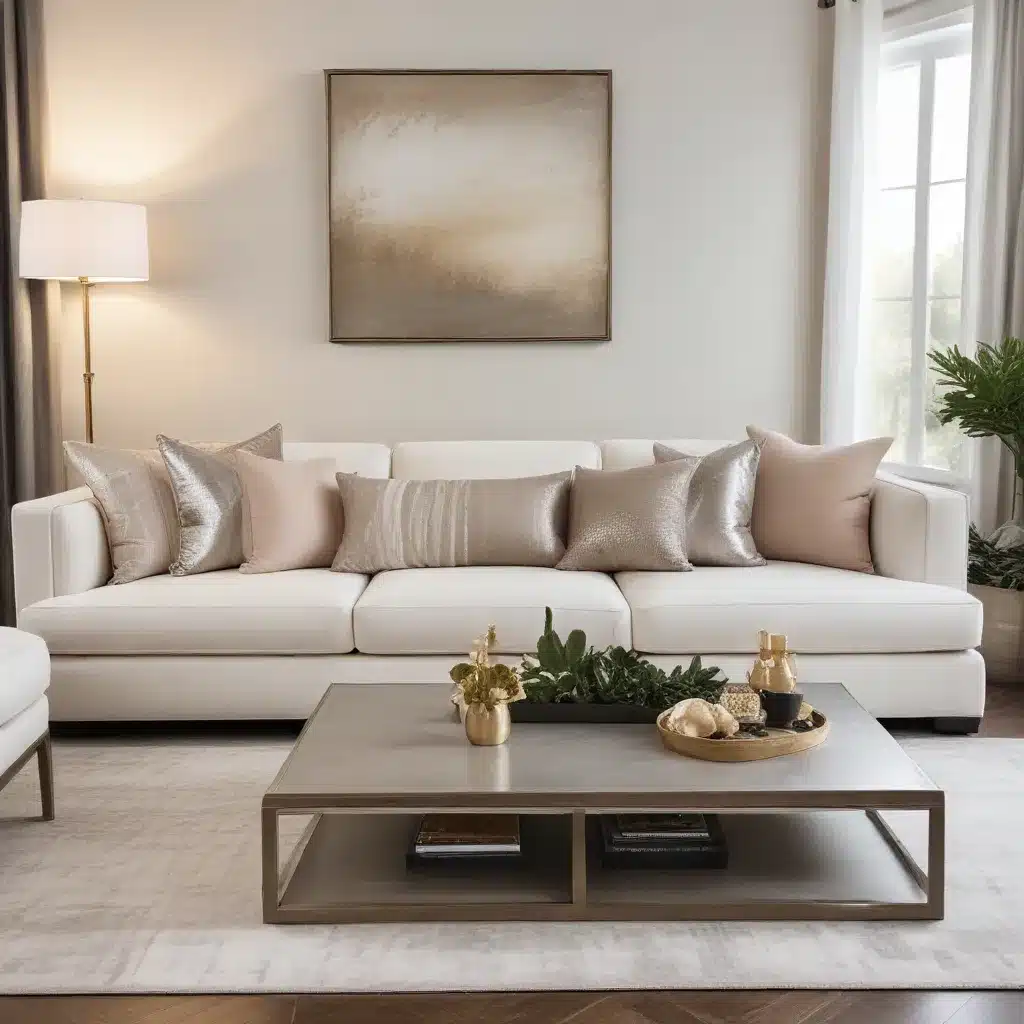 Elevating Neutral Palettes with Metallic Accents Refined Modern Sofa Style