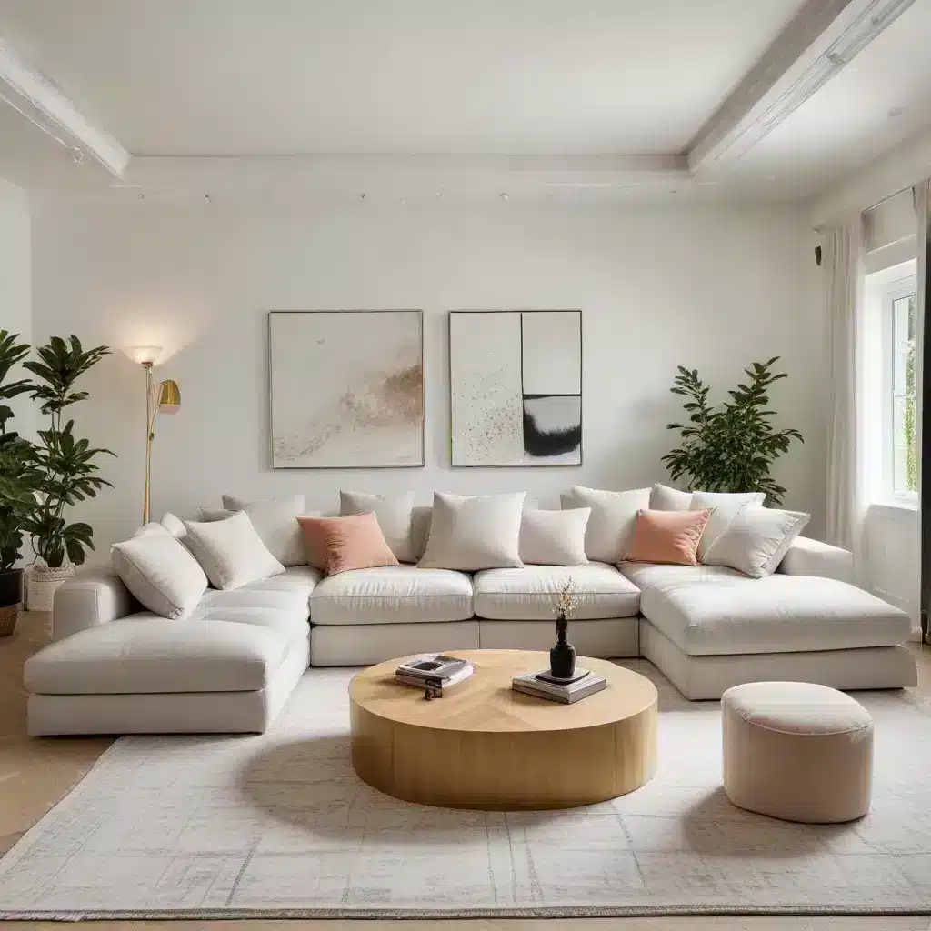 Elevating Your Living Room with a Statement-Making U-Shaped Sofa Design as the Focal Point