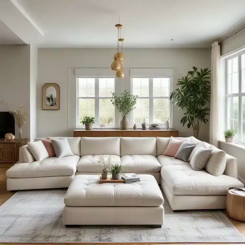 Elevating Your Living Room with a Statement-Making U-Shaped Sofa Design as the Focal Point of Your Space