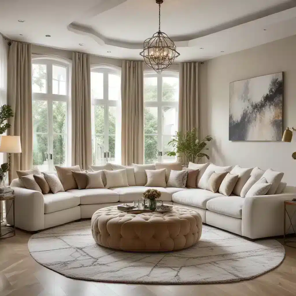Enhance Your Homes Coziness with a Plush U-Shaped Sofa as the Stunning Centerpiece of Your Welcoming Living Space