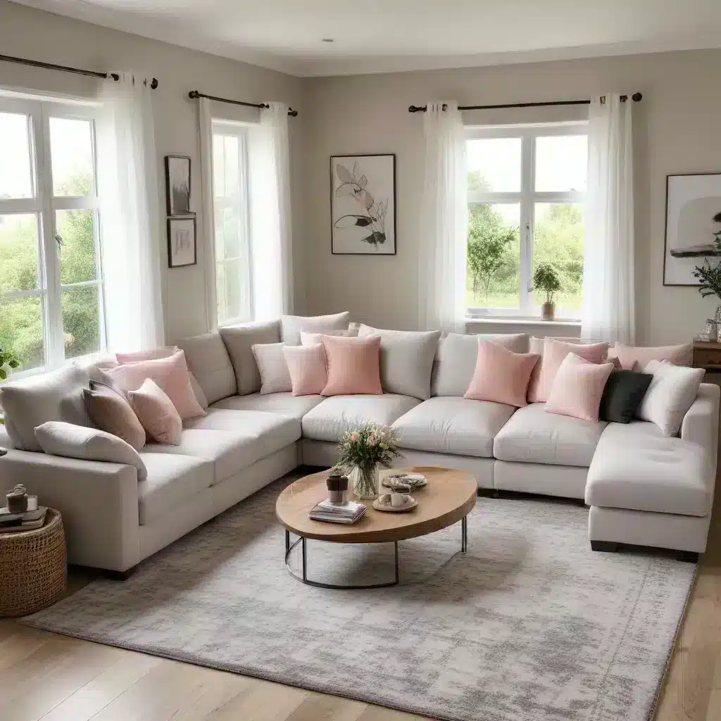 Enhance Your Homes Coziness with a Plush and Inviting U-Shaped Sofa Solution as the Centerpiece of Your Living Space