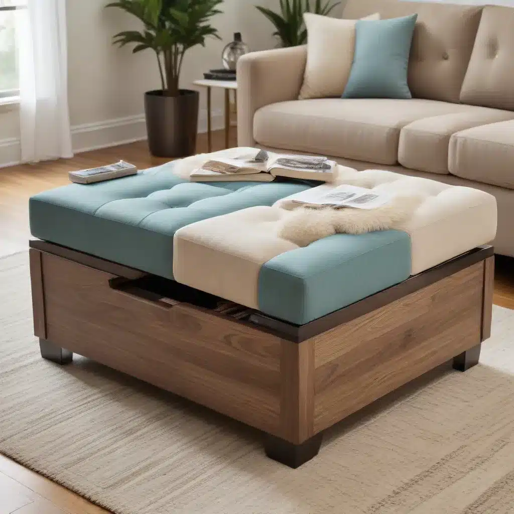 Functional and Fashionable Ottomans with Hidden Storage Compartments