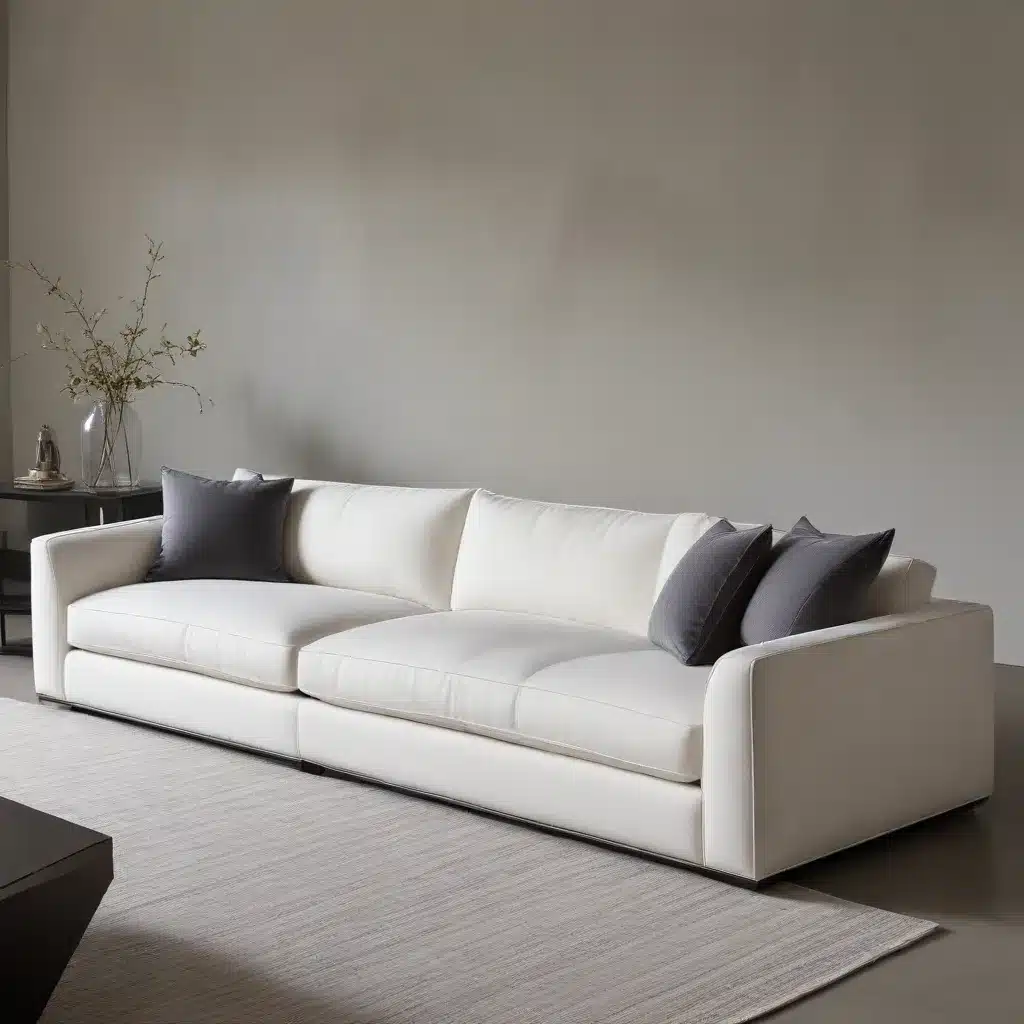 Geometric Angles Define a Clean Contemporary Aesthetic in Sofas