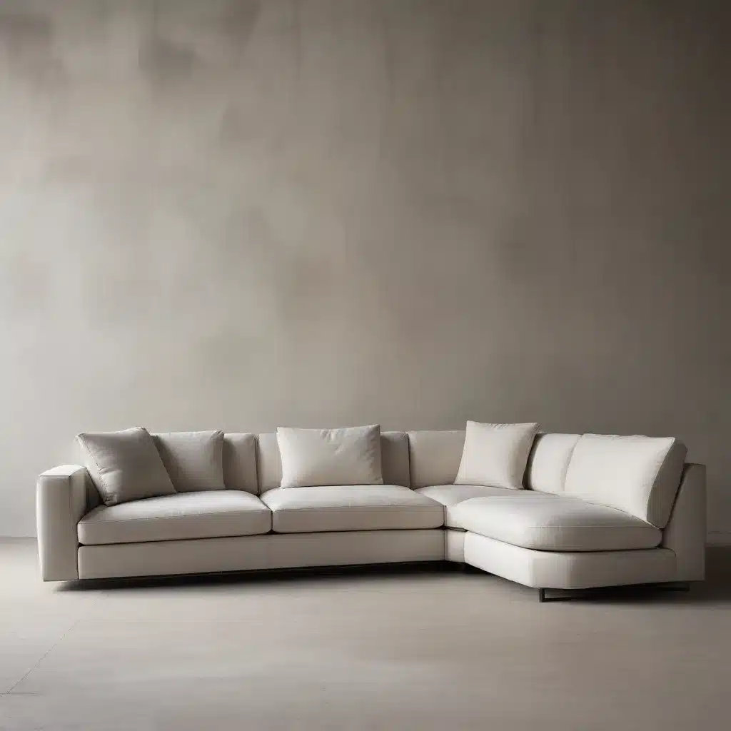 Geometric Angles Define a Contemporary Aesthetic Sofas with Architectural Appeal