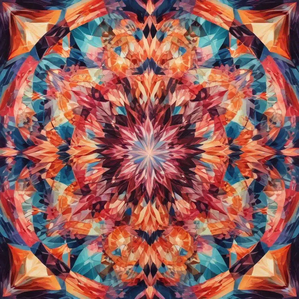 Geometric Glory Captivating Kaleidoscopic Prints for Visual Impact