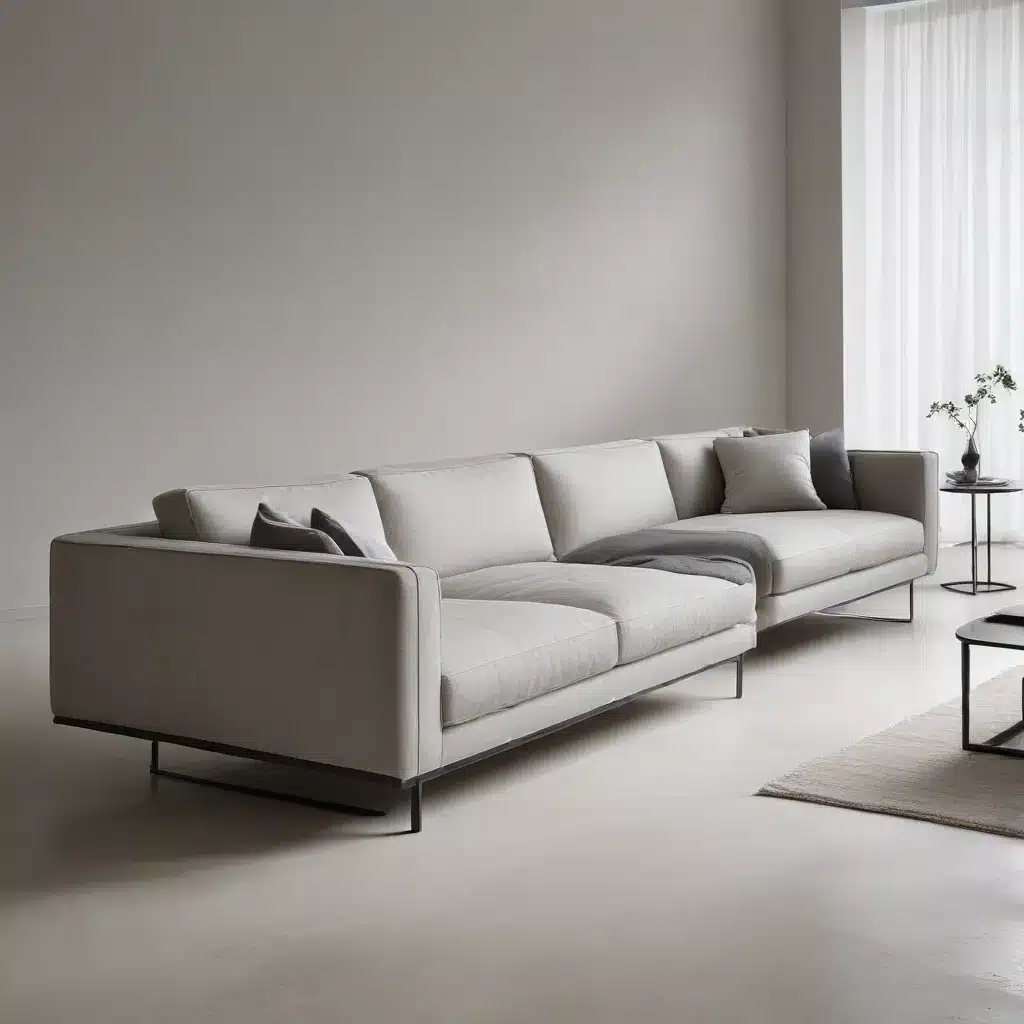 Linear Profiles Define Precise Minimalist Modern Aesthetics in Sofa Design