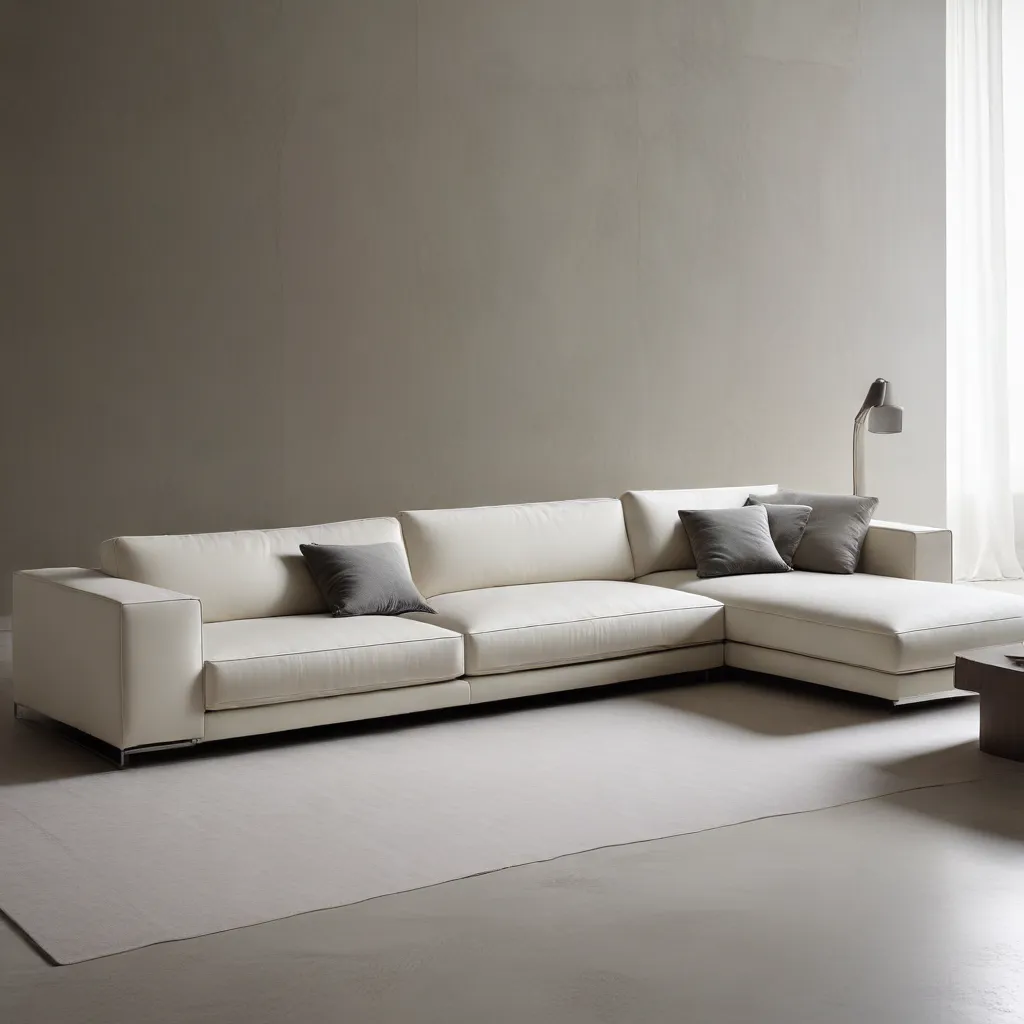 Linear Profiles Give a Precise Modern Edge Sofas that Exemplify Minimalist Chic