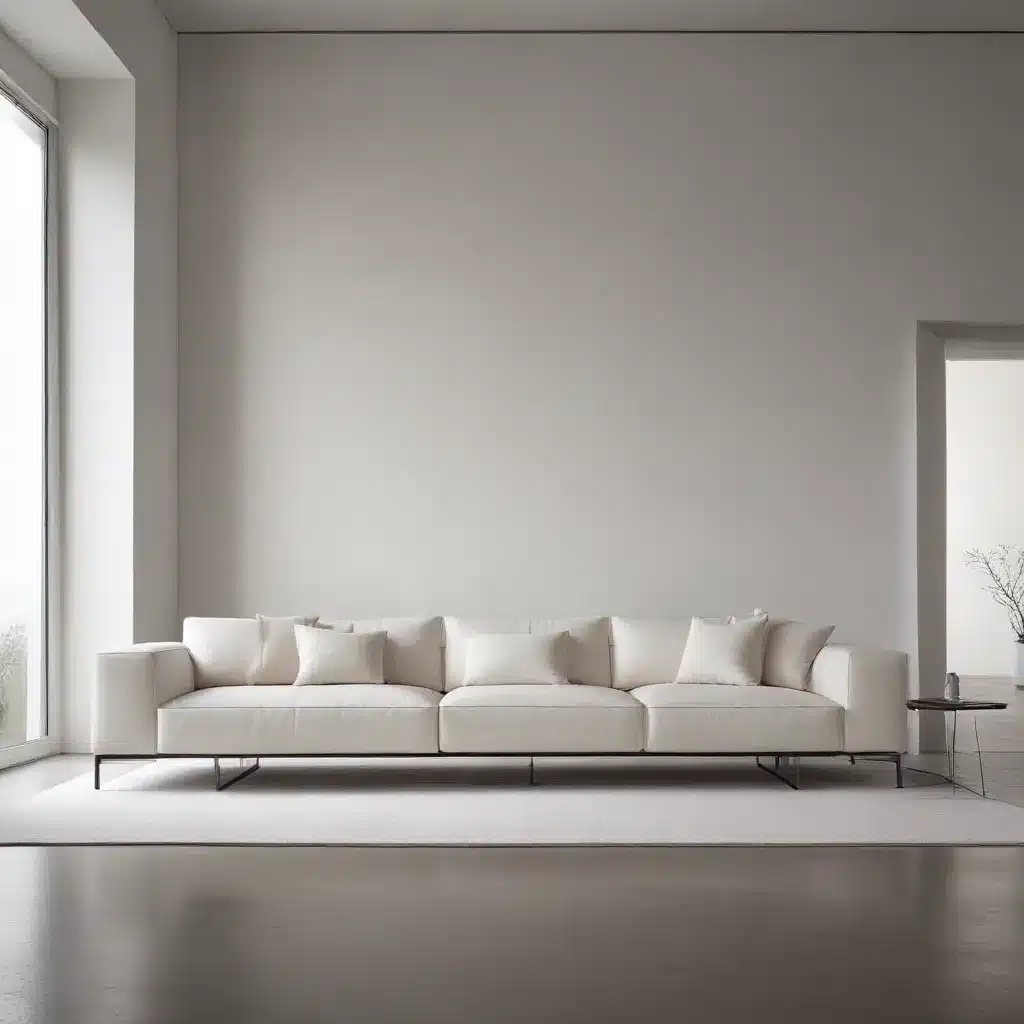 Linear Profiles The Architectural Appeal of Minimalist Modern Sofas