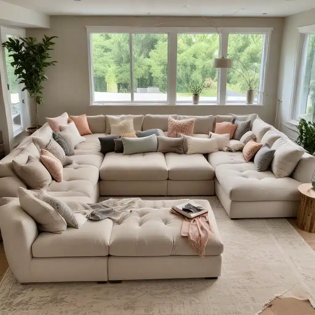 Maximize Relaxation and Socialization with a Customized and Cozy U-Shaped Sofa Solution in Your Personal Sanctuary and Retreat