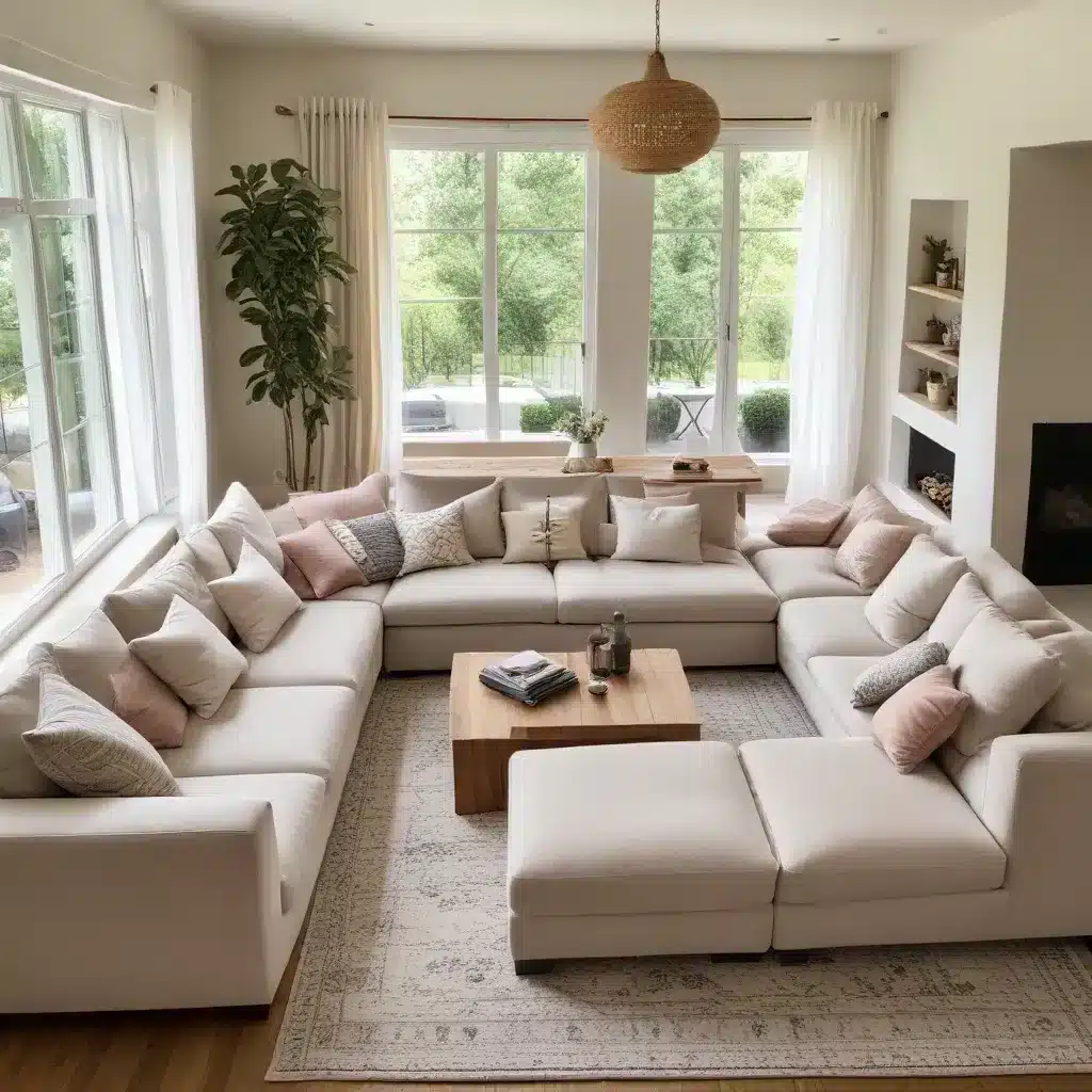 Maximize Relaxation and Socialization with a Customized and Cozy U-Shaped Sofa Solution in Your Personal Sanctuary and Retreat at Home