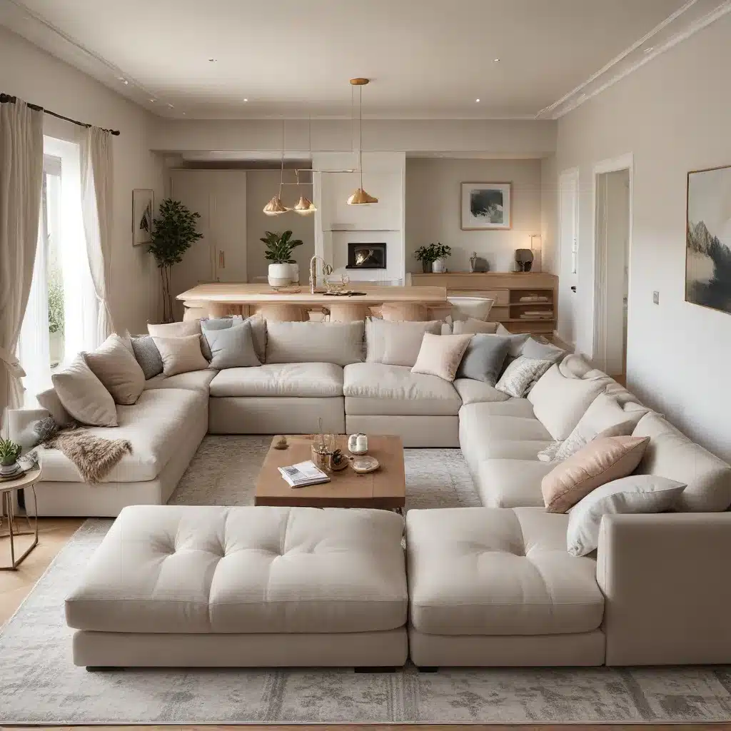 Maximize Relaxation and Socialization with a Customized and Cozy U-Shaped Sofa Solution in Your Personal Sanctuary at Home