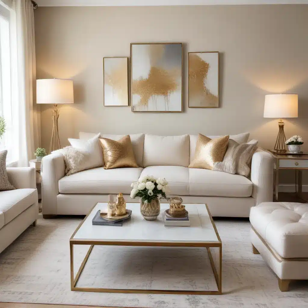 Metallic Accents Elevate Neutral Sofa Palettes for Modern Sophistication