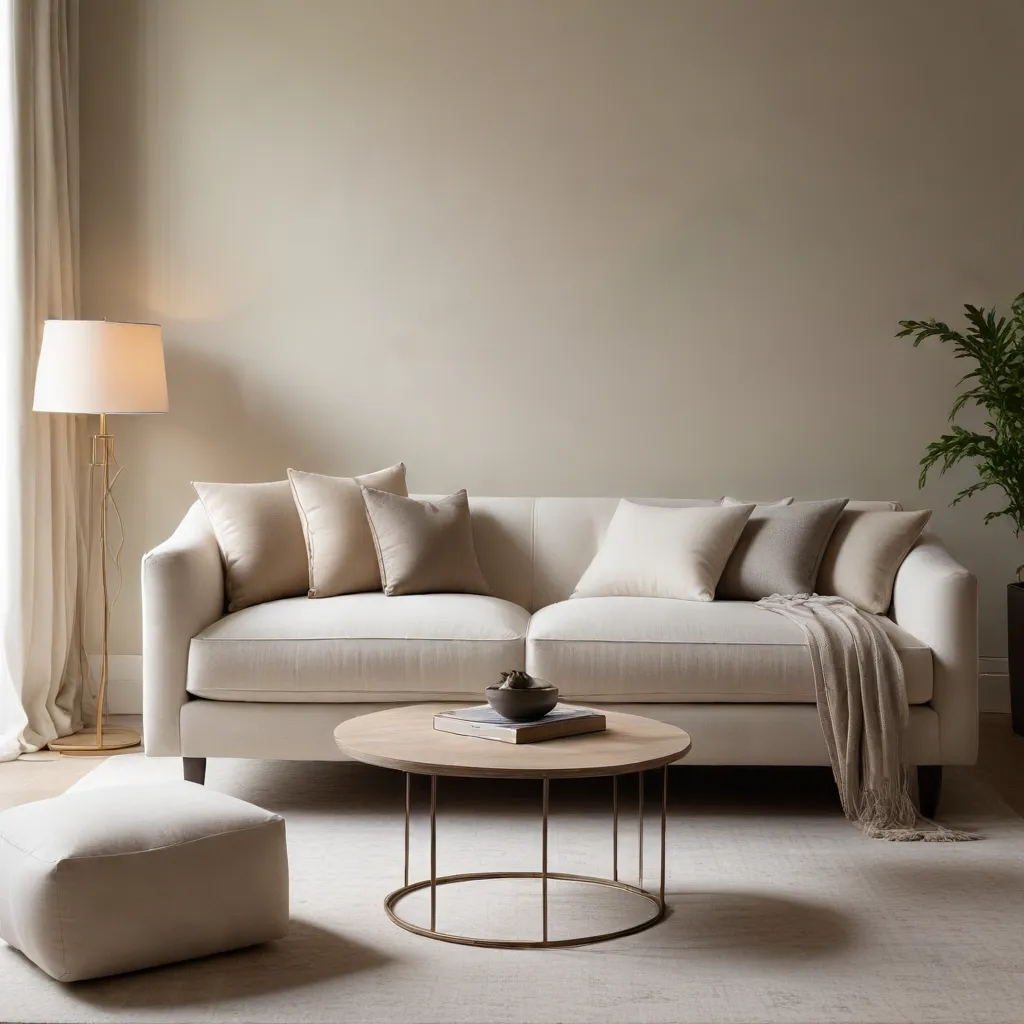 Multi-Tonal Fabrics Add Depth and Dimension Elevating Neutral Sofa Palettes