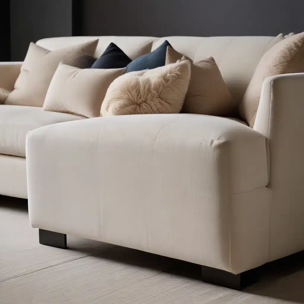 Plush Chenille Fabrics Soften Structured Modern Sofa Silhouettes