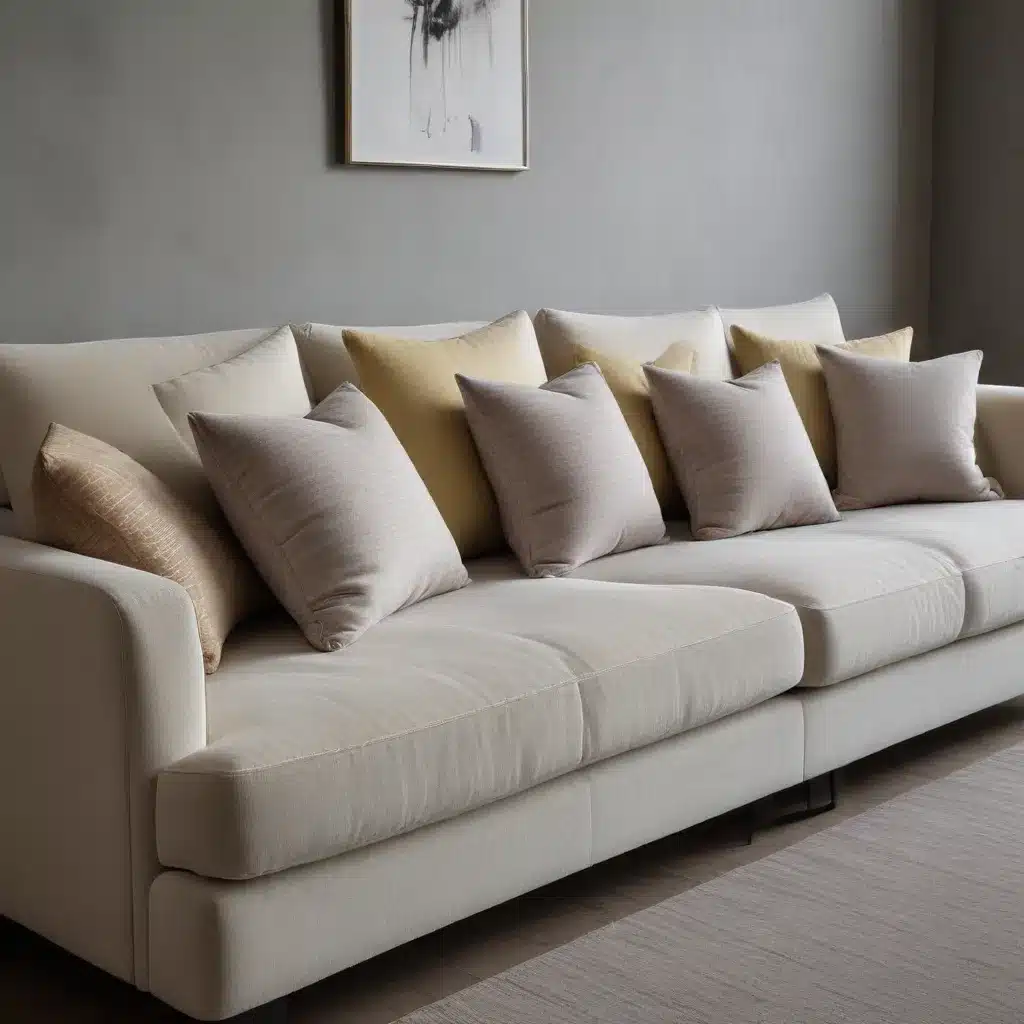 Plush Perfection Chenille Fabrics Soften Structured Modern Sofa Designs