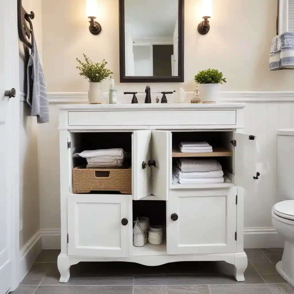 Repurposed Furniture as Chic Bathroom Storage Elevate Your Space