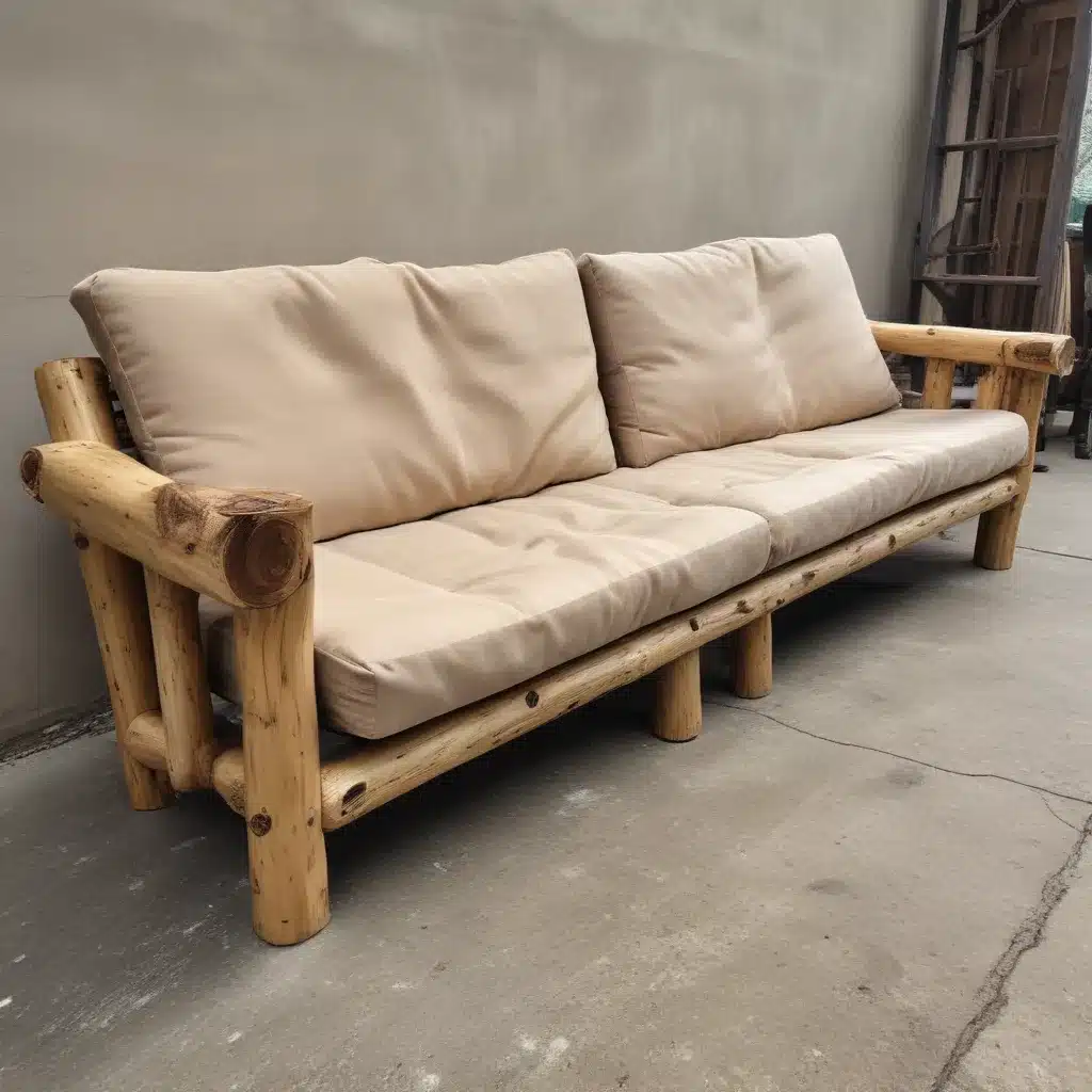 Rustic Charm Crafting a DIY Log Sofa