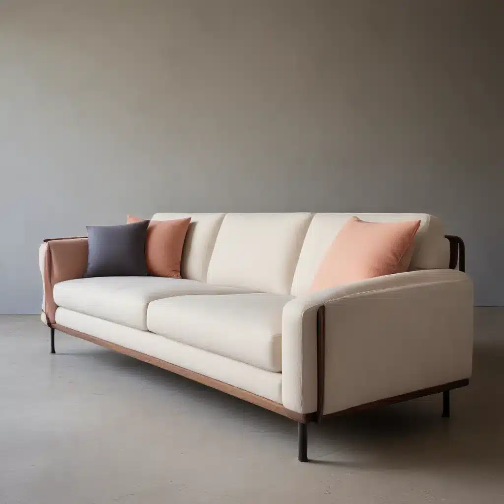 Sculptural Arms Elevate the Modern Sofa with Architectural Details