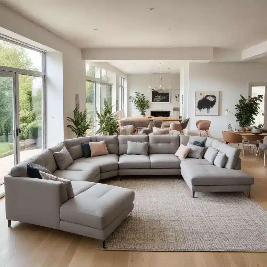 Sink into the Comfort of a Stylish and Supportive U-Shaped Sofa
